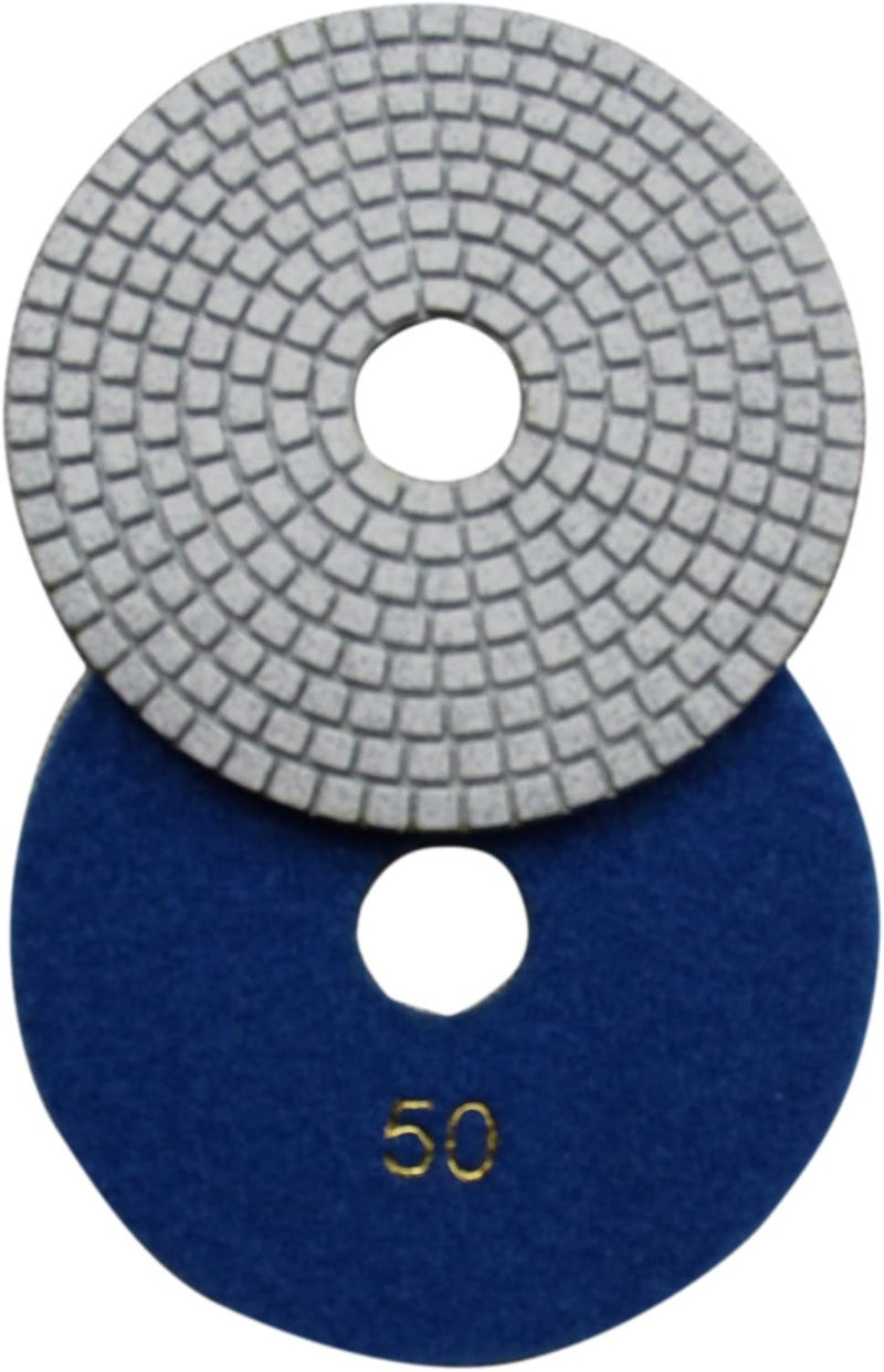 Konfor Diamond 5 Inch Wet Polishing Pads for Granite Marble Travertine Terrazzo Engineered Stone (Pack of 7) - Image 4